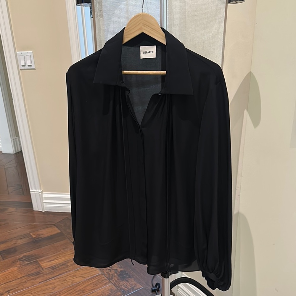 Khaite 100% Silk Blouse Size Small